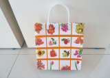 Custom LDPE Rigid Snap Handle Plastic Bag For Shopping